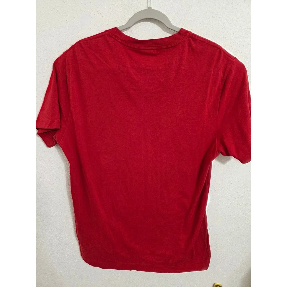 True Religion Mens World Tour Buddha Graphic T-Shirt Red XL